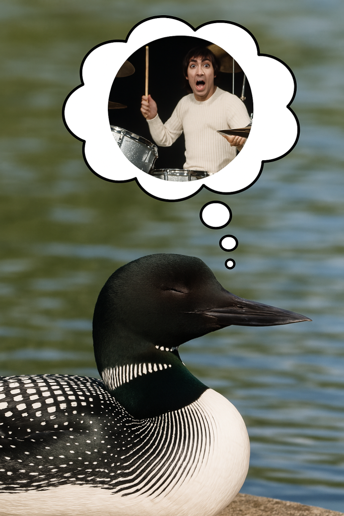 Loon dreaming of Keith Moon.