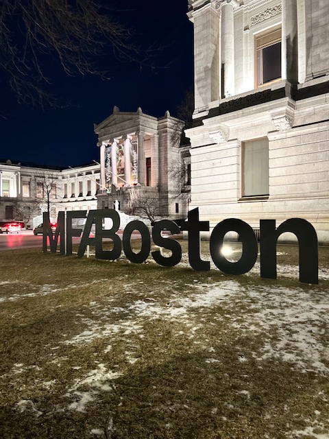 MFABoston outside at night